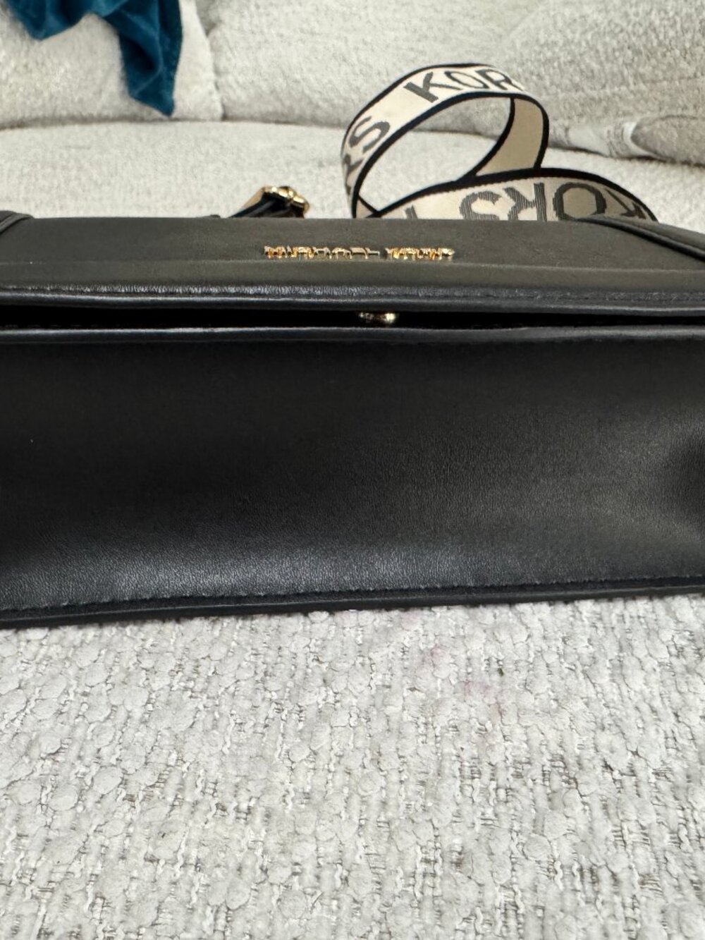 Michael Kors Large Jet Set Saffiano Leather Full Flap Black Crossbody NWOT - Picture 6 of 13